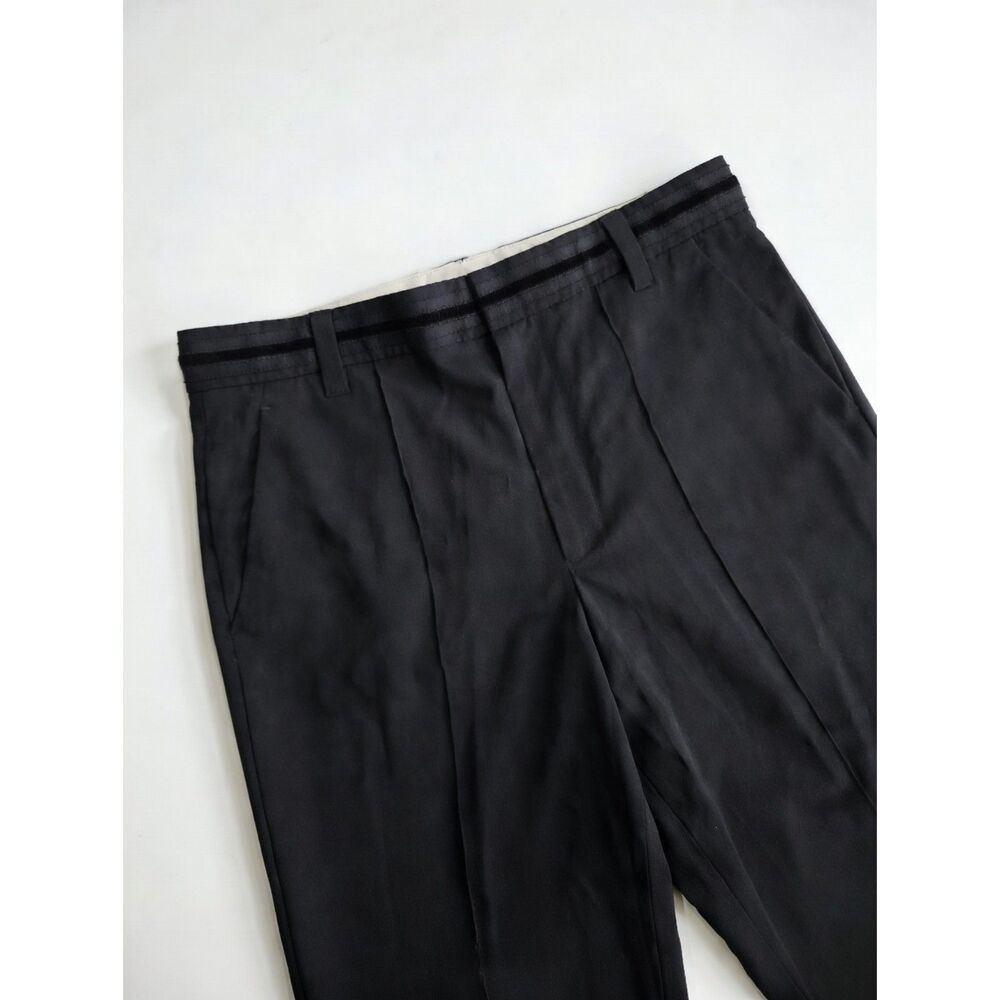 Marc Jacobs Designer Trousers Pants Black Cropped Tuxedo Trim Sz 10 Retail $495 - Picture 2 of 15